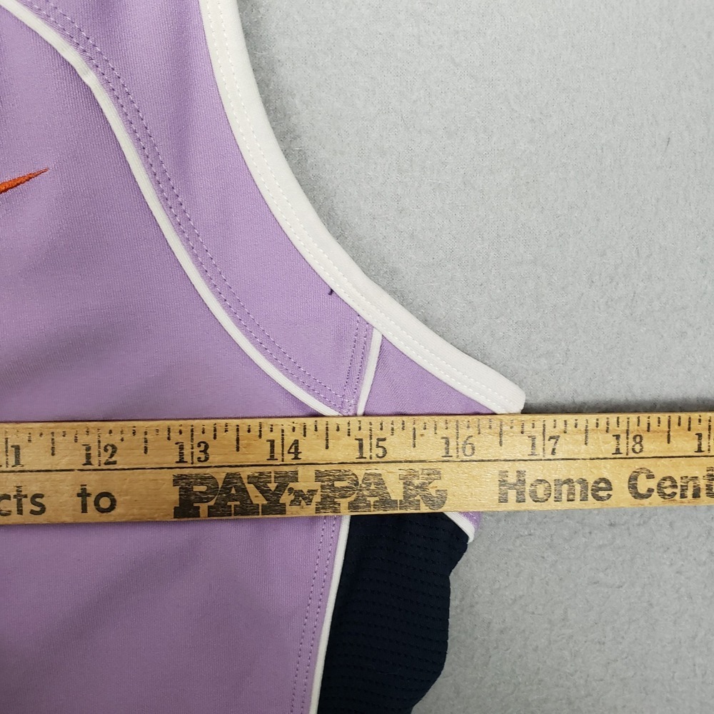 Nike Women's L Racerback Tank Top Pastel Purple Running Track Stripe Athletic - Picture 5 of 13
